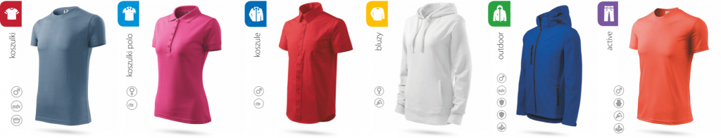 Offer printed clothing: t-shirts, polo, sweatshirts, softshell, long sleeve, www.pracowniakreska - silkscreen printing